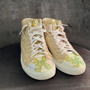 High Top Croc Embossed P448 Sneaker